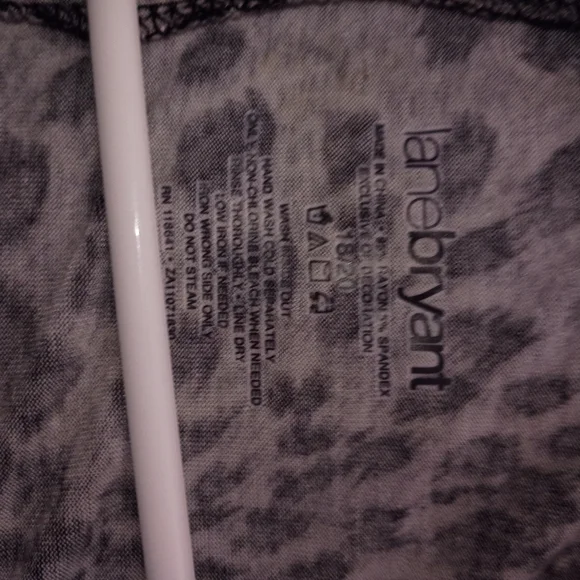 Lane Bryant Embellished Leopard Print Sleeveless Top - Picture 4 of 5